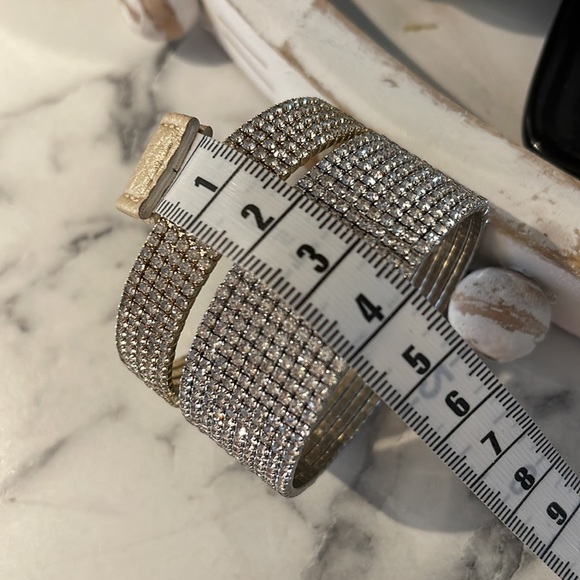 NWOT/Set of 2 crystal wrap around bracelets. Wear alone or together! - Picture 10 of 10